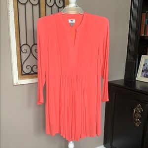Elegant Coral Women's Dress